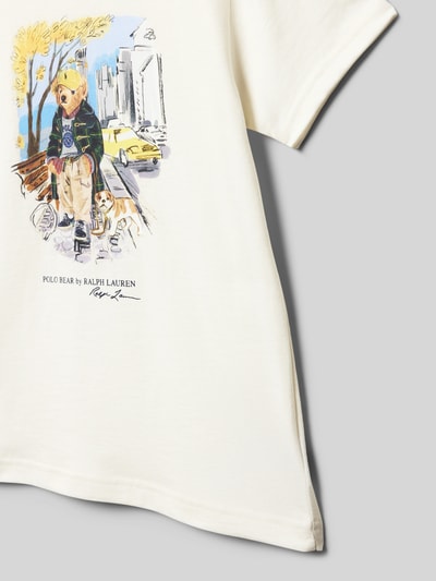 Polo Ralph Lauren Teens Regular fit T-shirt met ijsbeerprint Wit - 2
