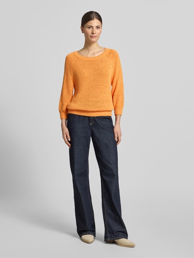 monari Pullover mit Rundhalsausschnitt Orange 1