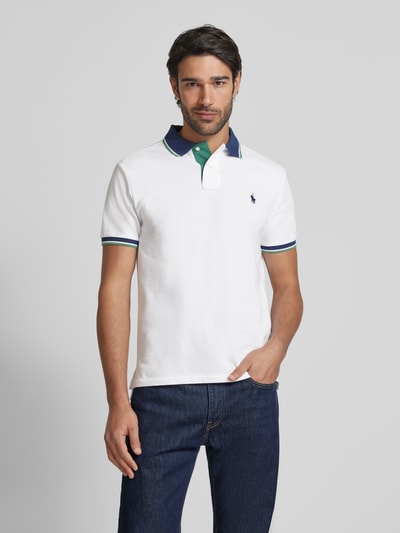 Polo Ralph Lauren Poloshirt mit Label-Stitching Weiss 4