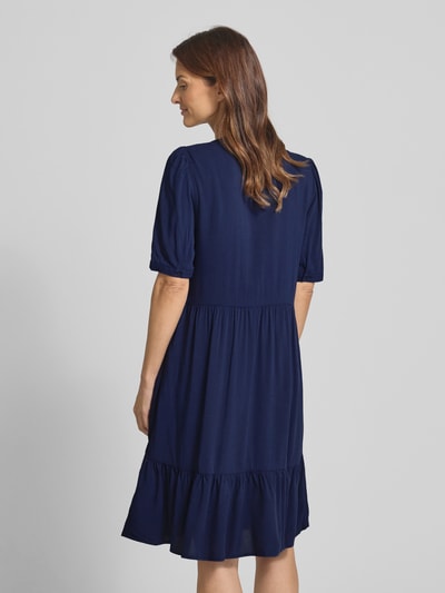 ZABAIONE Knielange jurk van viscose, model 'Am44elia' Marineblauw - 5