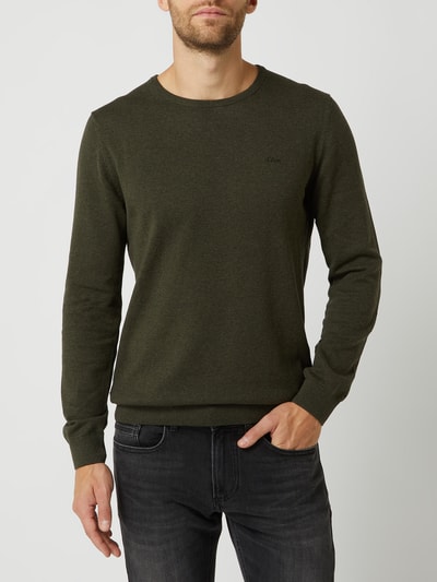 s.Oliver RED LABEL Sweter z bawełny Khaki 4