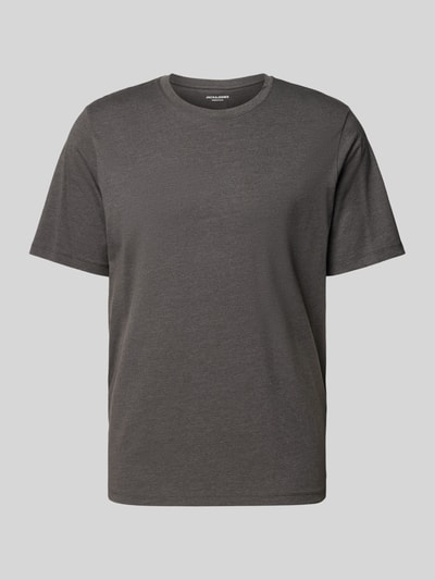 Jack & Jones T-Shirt mit Label-Detail Modell 'ORGANIC' Anthrazit Melange 2