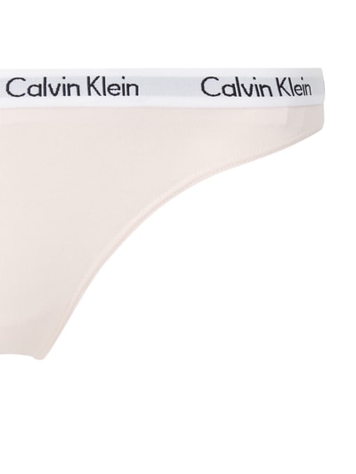 Calvin Klein Underwear Stringi z mieszanki bawełny i elastanu  Różowy 2