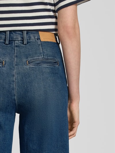 Stefanel Wide Leg Jeans mit Eingrifftaschen Blau 3