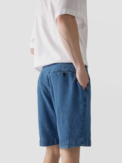 Officine Générale Jeansshorts mit Eingrifftaschen Bleu 3