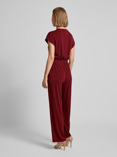 s.Oliver BLACK LABEL Jumpsuit mit Bindegürtel Bordeaux 5