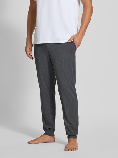BOSS Regular Fit Sweatpants aus Baumwoll-Mix Dunkelgrau 4