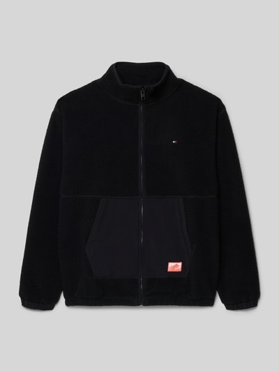 Tommy Hilfiger Teens Regular fit fleecejack met katoen Zwart - 1