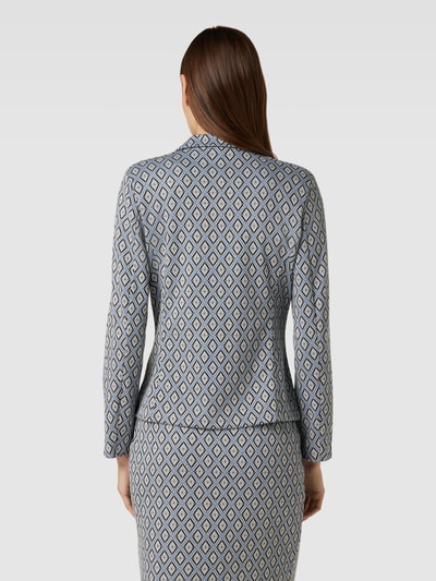 More & More Blazer met all-over motief en steekzakken Lichtblauw - 5