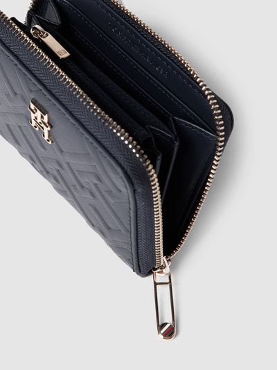 Tommy Hilfiger Portemonnee met all-over logo, model 'ICONIC' Marineblauw - 3