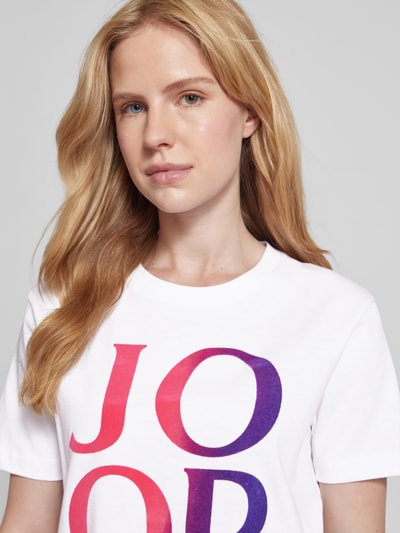 JOOP! T-shirt met logoprint Wit - 3