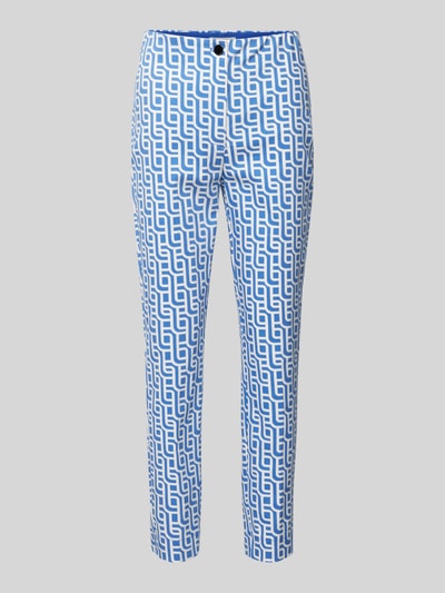 Christian Berg Woman Slim Fit Stoffhose mit verkürztem Schnitt Blau 2