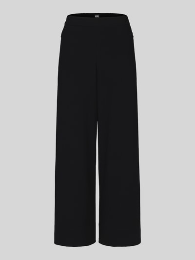 Produktfoto, schwarze Weite Hose mit elastischem Bund Modell 'Coralie' von MAC, glatte Oberfläche, Damen Weite Hose von MAC