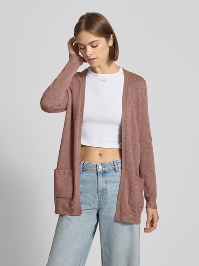 Only Regular Fit Cardigan aus Viskose-Mix Modell 'LESLY' Mauve 4