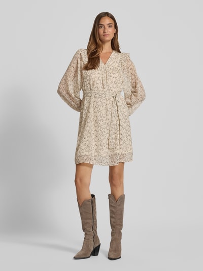 Vero Moda Jurk in A-lijn met tailleriem, model 'PETRA' Ecru - 1