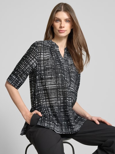 MAERZ Muenchen Regular Fit Bluse mit Tunikakragen Black 3