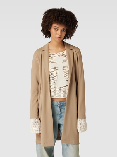 Pieces Longblazer mit Reverskragen Modell 'NULA' Sand 4