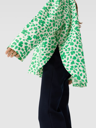 Repeat Overhemdblouse met all-over motief Groen - 3