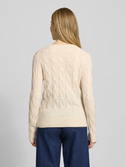 Tommy Hilfiger Regular Fit Strickpullover aus reiner Wolle Ecru 5