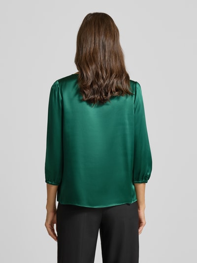 Marc Cain Regular fit zijden blouse met 3/4-mouwen Donkergroen - 5