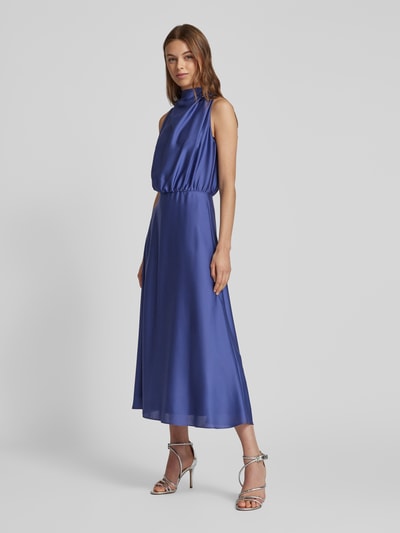 Swing Cocktailkleid mit Stehkragen Bleu 1