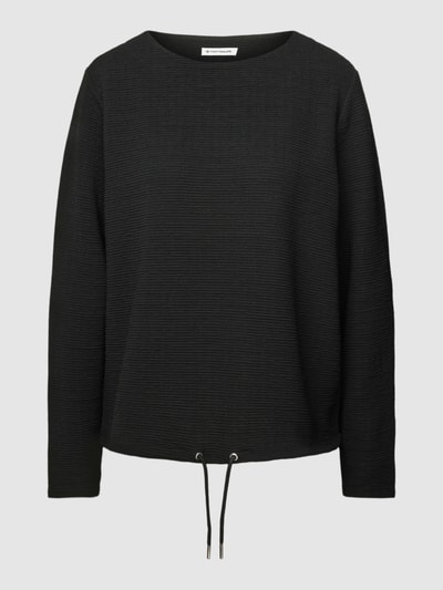 Tom Tailor Gebreide pullover met tunnelkoord Zwart - 2