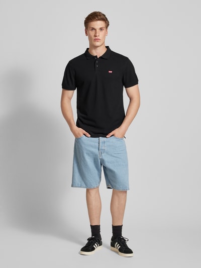 Levi's® Poloshirt met labelstitching Zwart - 1