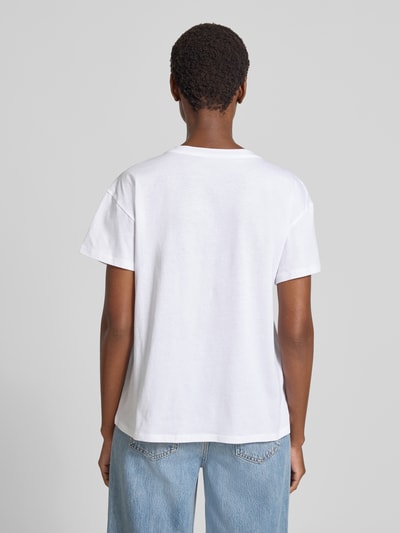 Liu Jo White T-shirt met motiefprint Offwhite - 5