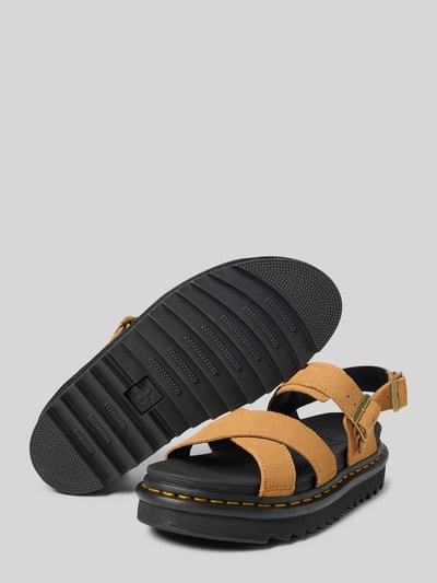 Dr. Martens Sandalen met doornsluitingen, model 'VOSS II' Cognac - 4