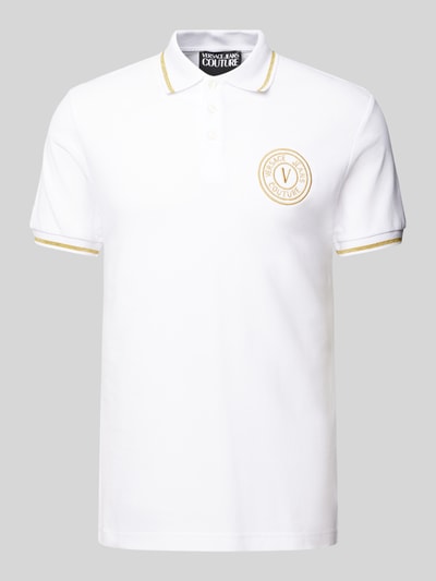 Versace Jeans Couture Poloshirt met labelstitching Wit - 2