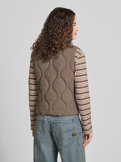 Superdry Steppweste mit Stehkragen und Label-Stitching Khaki 5
