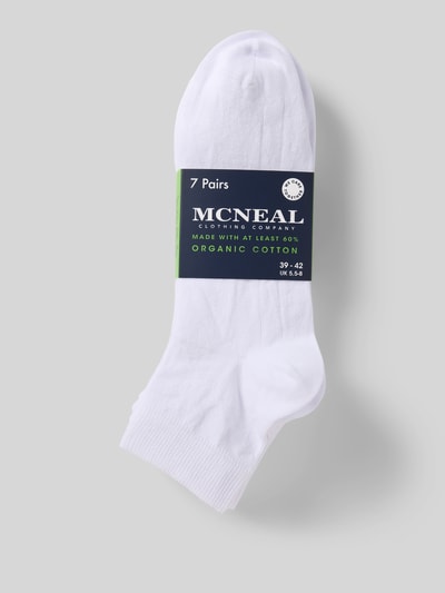 MCNEAL Sneakersocken im 7er-Pack mit Label-Detail Weiss 3