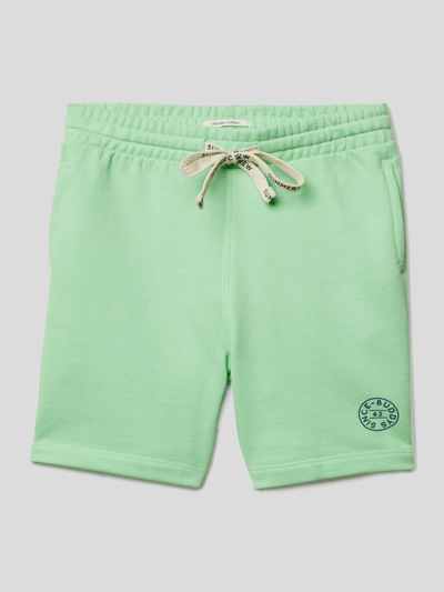 Tom Tailor Sweatshorts met print Lichtgroen - 1