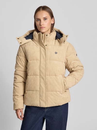 Superdry Steppjacke aus Cord mit Zweiwege-Reißverschluss Beige 4