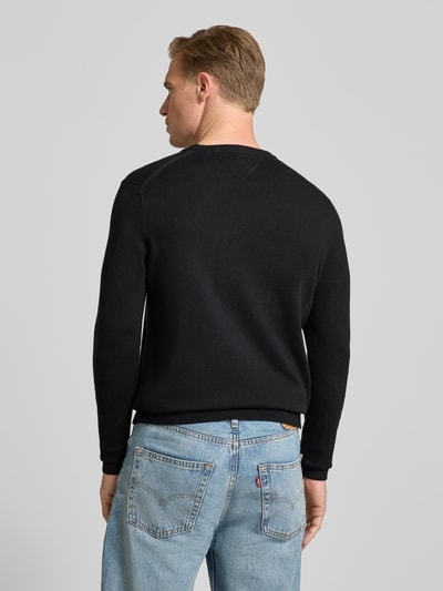 Tommy Hilfiger Regular Fit Strickpullover aus Baumwoll-Kaschmir-Mix Black 5