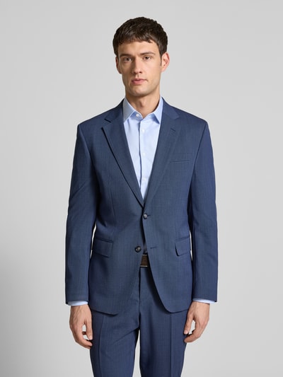 BOSS Garnitur o kroju slim fit z dodatkiem żywej wełny model ‘H-HUGE’ Granatowy 4