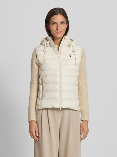 Polo Ralph Lauren Steppweste mit Stehkragen Ecru 4