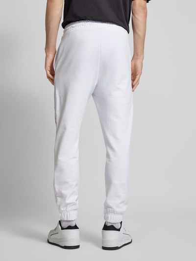 Hugo Blue Regular Fit Sweatpants mit Label-Print Modell 'Nuram' Weiss 5