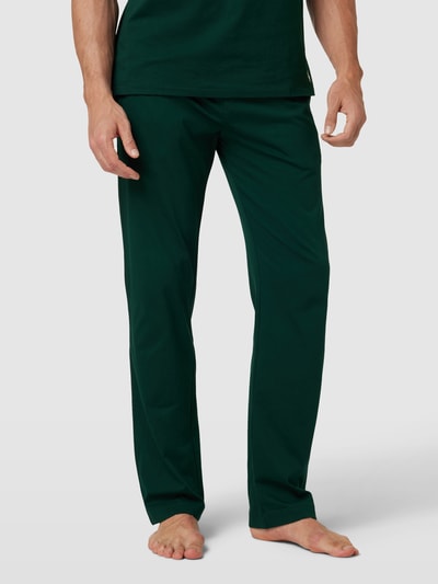 Polo Ralph Lauren Underwear Sweatpants met labelstitching, model 'LIQUID' Donkergroen - 4