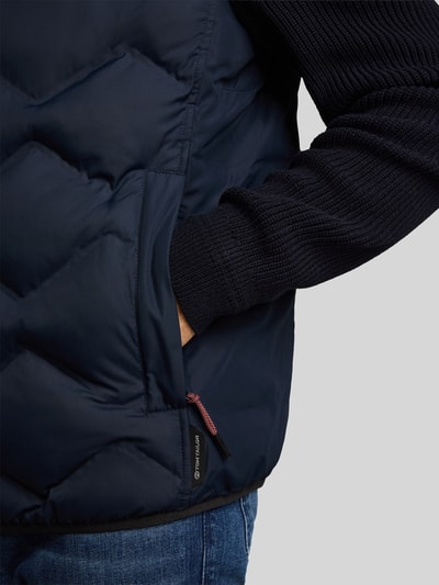 Tom Tailor Bomberjack met gewatteerde inzet Marineblauw - 3