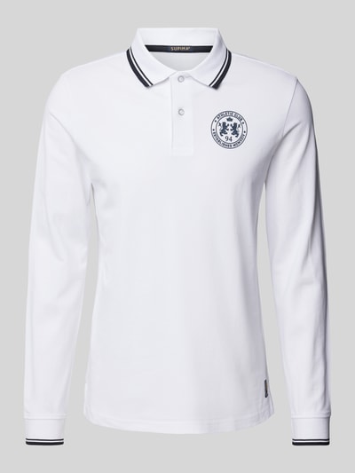 Christian Berg Men Poloshirt mit kurzer Knopfleiste Weiss 2