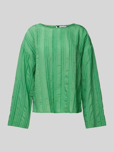 JAKE*S STUDIO WOMAN Blouseshirt van viscosemix met ronde hals Grasgroen - 2