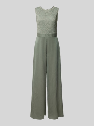 Swing Jumpsuit met ronde hals Rietgroen - 2