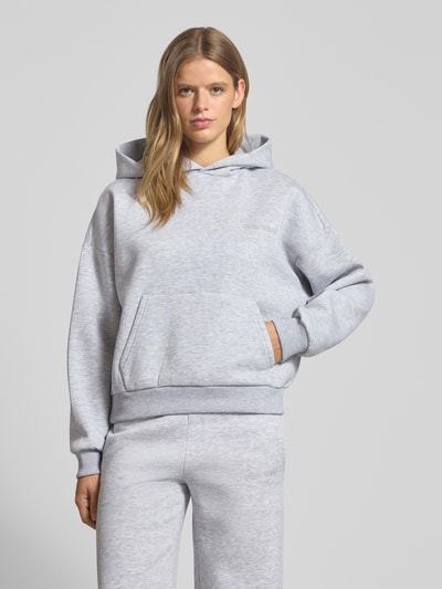Review Oversized Hoodie mit Kapuze Hellgrau Melange 4