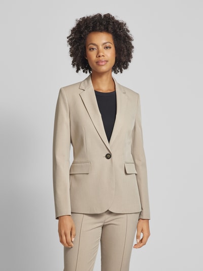 Christian Berg Woman Selection Blazer met reverskraag Zand - 4