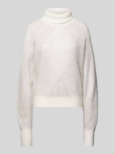 BOSS Strickpullover mit Rollkragen Modell 'Fewani' Offwhite 2