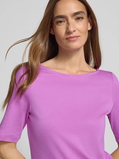 Christian Berg Woman T-shirt z dekoltem w łódkę Fioletowy 3