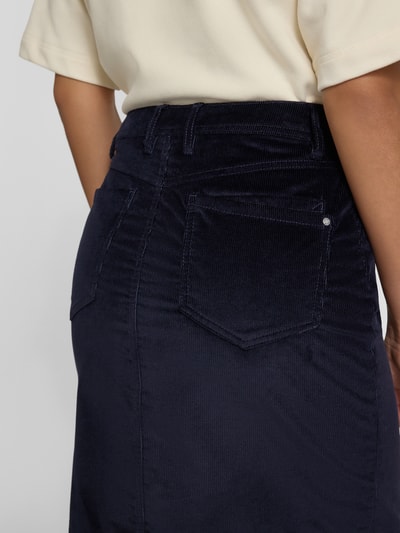 s.Oliver RED LABEL Uitlopende minirok in ribcordlook Marineblauw - 3