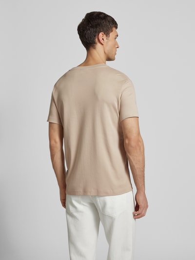 JOOP! Collection T-shirt met labelstitching, model 'Priamo' Beige - 5