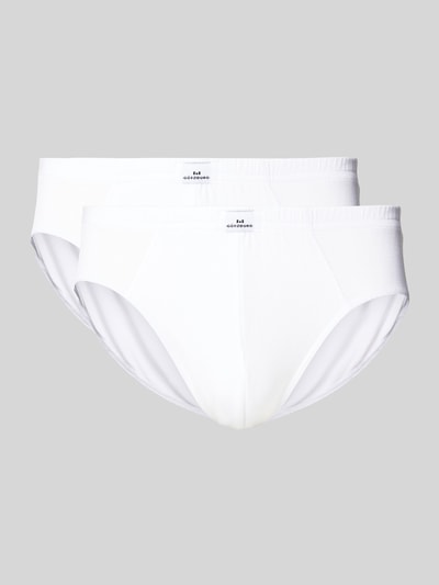 Götzburg Wäsche Slip mit Label-Detail Weiss 1
